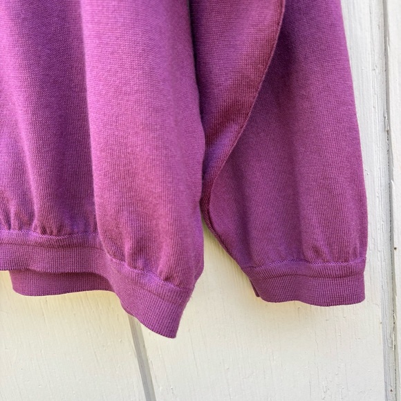 VITTORIO ROCCHETTI—Milano—Purple Polo Pullover—Men’s M—75% Wool—Made in USA—VG+ - Picture 11 of 13